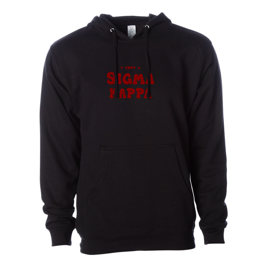 #Sigma Kappa Hoodie, Bubble Print Design