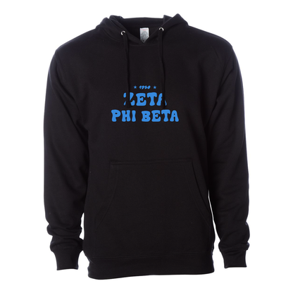 #Zeta Phi Beta Hoodie, Bubble Print Design