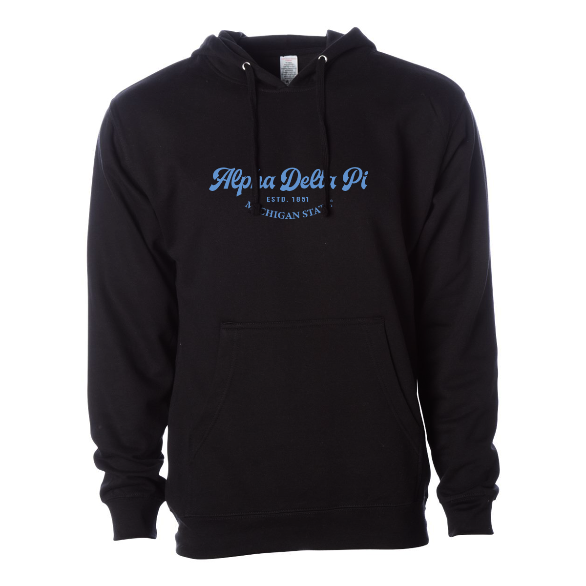 #Alpha Delta Pi Hoodie, Elegant Print Design