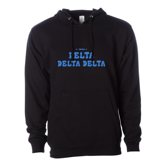 #Delta Delta Delta Bubble Design Hoodie