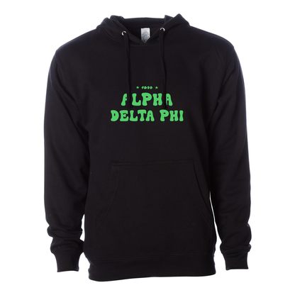 #Alpha Delta Phi Hoodie, Bubble Print Design