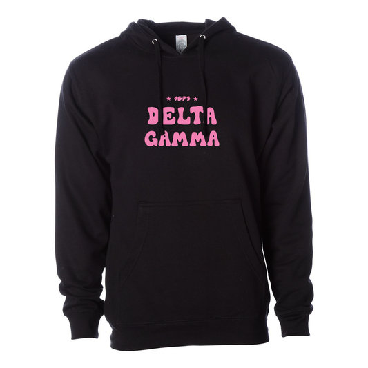 #Delta Gamma Hoodie, Bubble Print Design