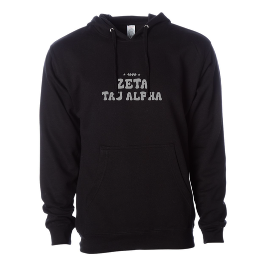 #Zeta Tau Alpha Hoodie, Bubble Print Design