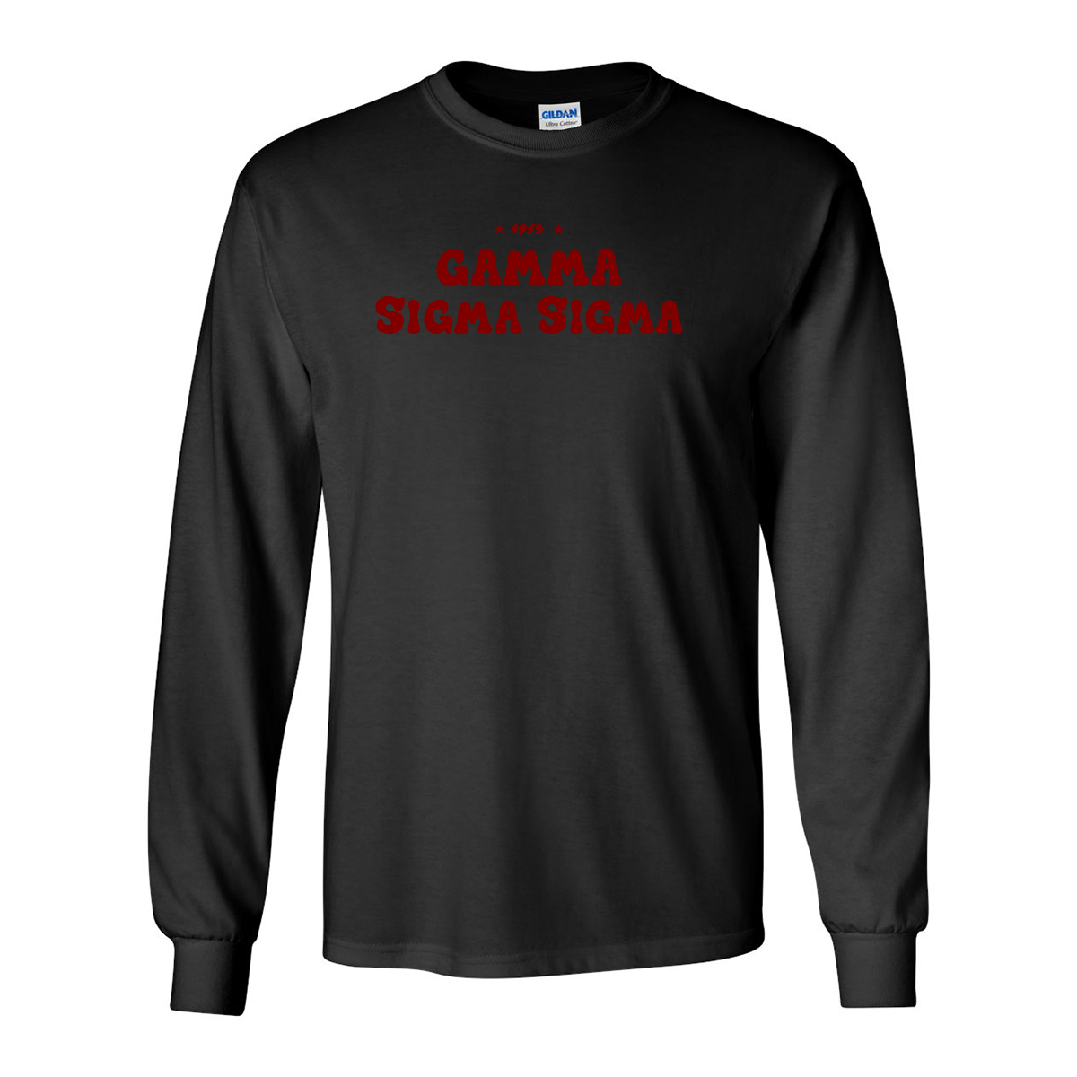 #Gamma Sigma Sigma Long-Sleeve Shirt, Bubble Print Design