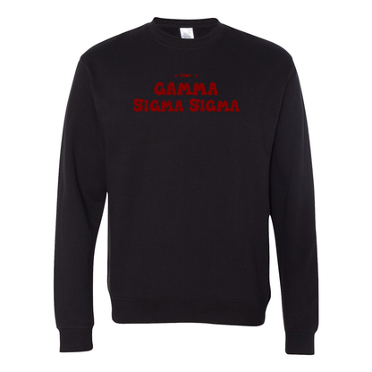 #Gamma Sigma Sigma Crewneck Sweatshirt, Bubble Print Design