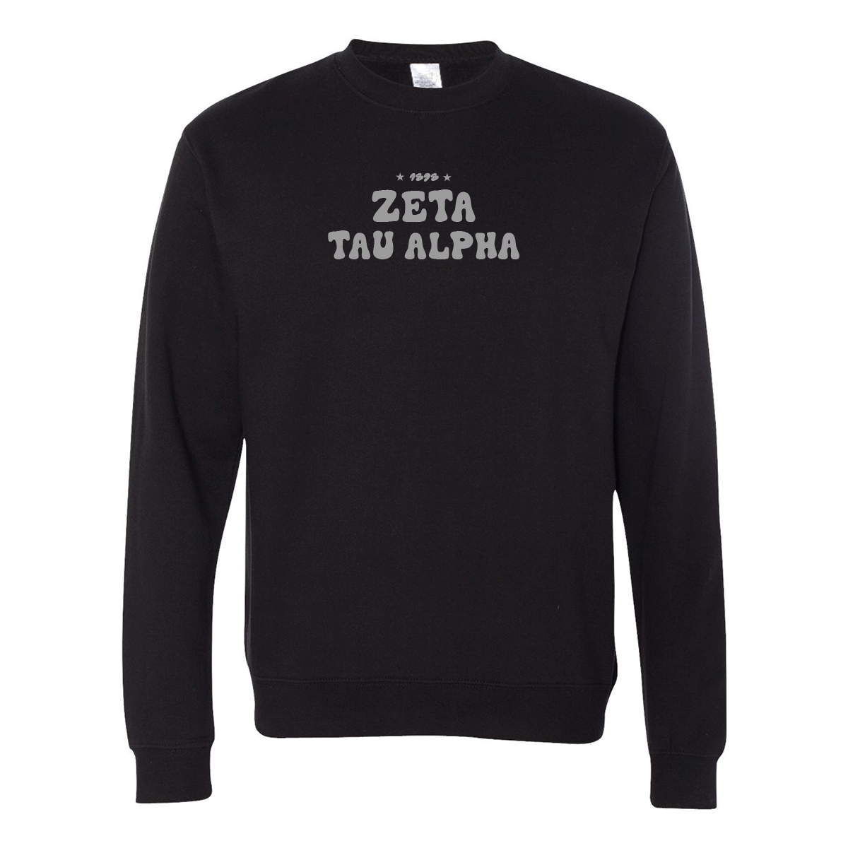 #Zeta Tau Alpha Crewneck Sweatshirt, Bubble Print Design