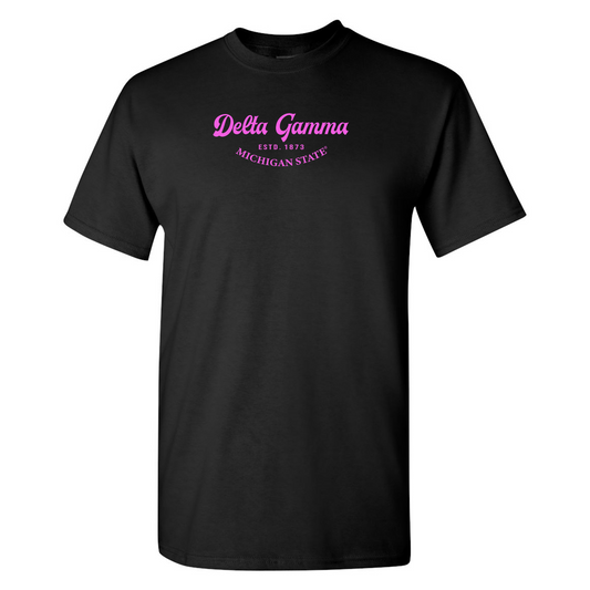 #Delta Gamma T-Shirt, Elegant Print Design