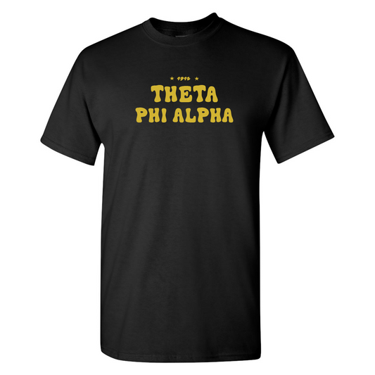 #Theta Phi Alpha T-Shirt, Bubble Print Design