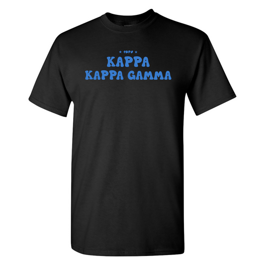 #Kappa Kappa Gamma T-Shirt, Bubble Print Design