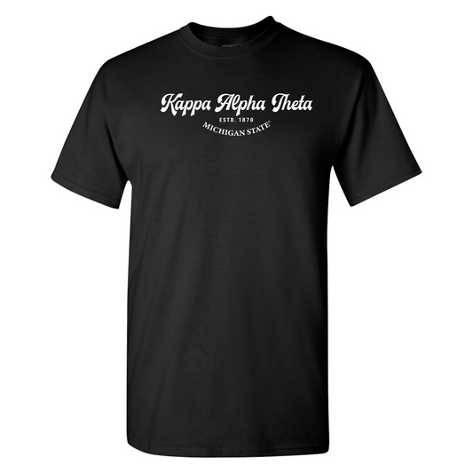 #Kappa Alpha Theta T-Shirt, Elegant Print Design