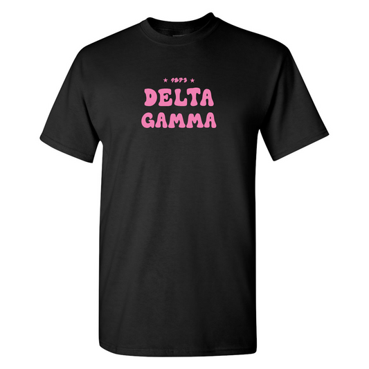 #Delta Gamma T-Shirt, Bubble Print Design