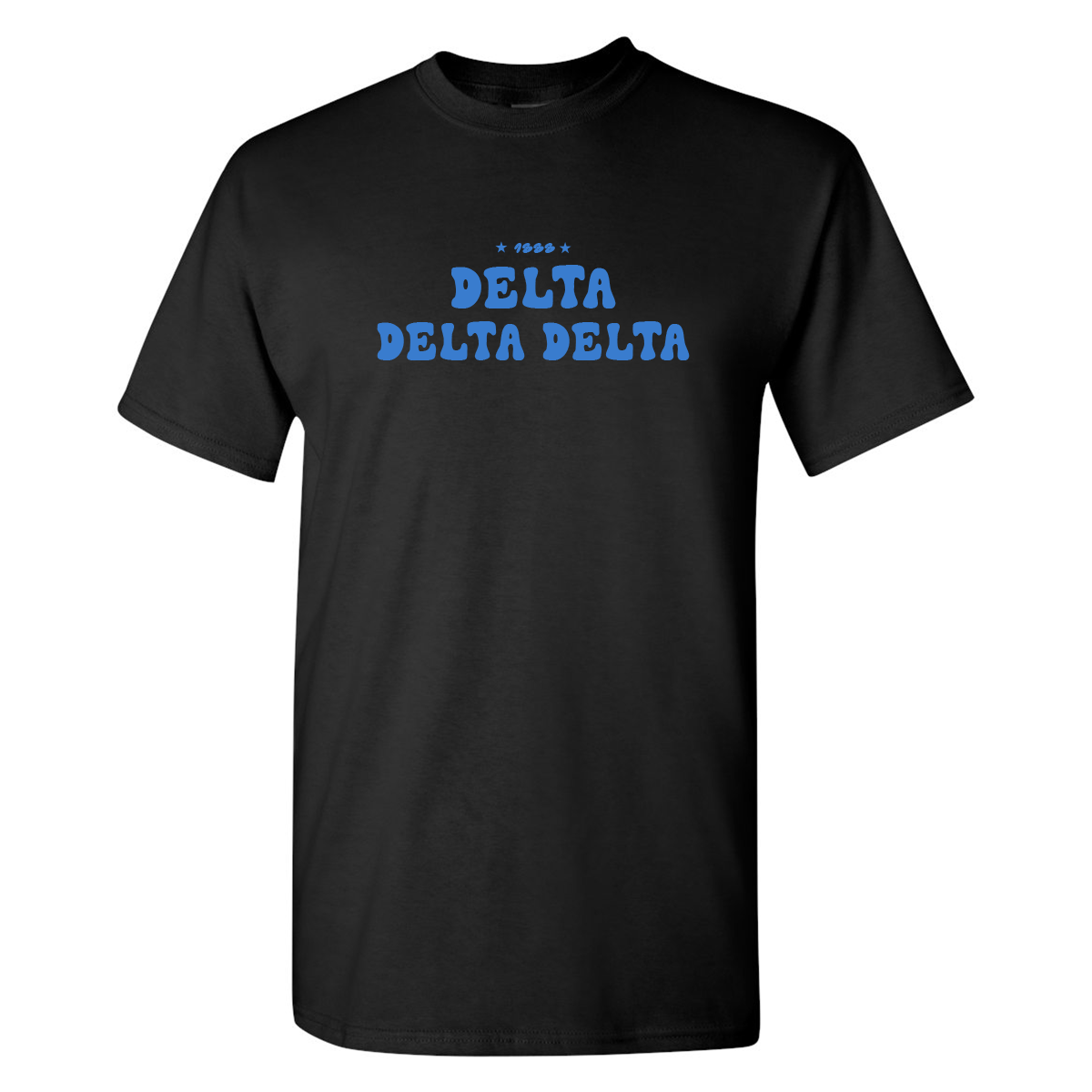 #Delta Delta Delta T-Shirt, Bubble Print Design