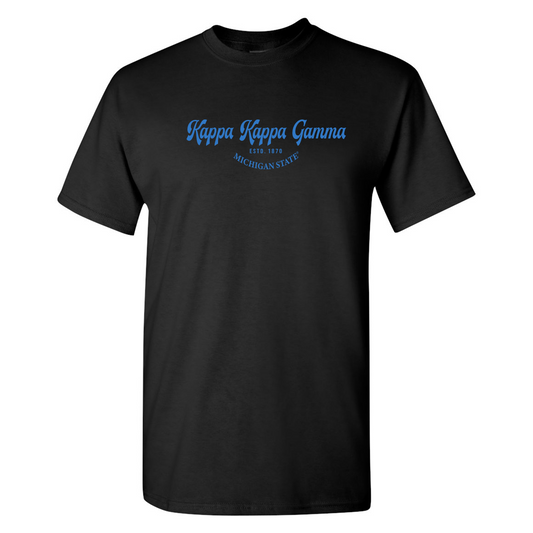 #Kappa Kappa Gamma T-Shirt, Elegant Print Design