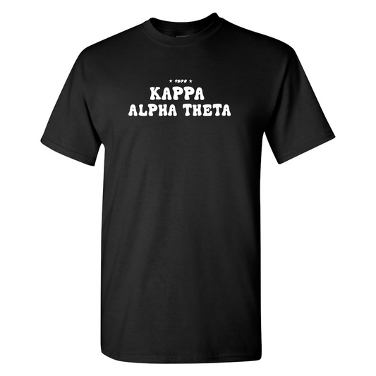 #Kappa Alpha Theta T-Shirt, Bubble Print Design