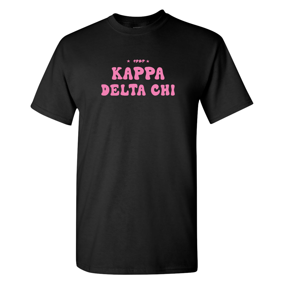 #Kappa Delta Chi T-Shirt, Bubble Print Design