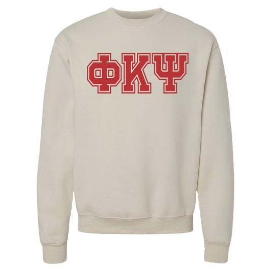 Champion Powerblend® Crewneck Sweatshirt, Printed Varsity Letters