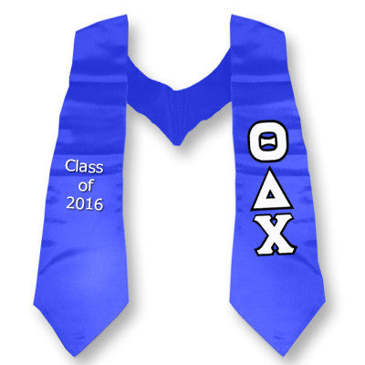 Theta Delta Chi Graduation Stole with Twill Letters - TWILL