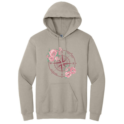 Printed Floral Compass Design - DTG