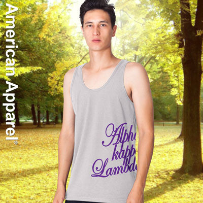 Alpha Kappa Lambda Fraternity Printed Tank - American Apparel 2408W - CAD