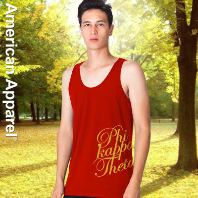 Phi Kappa Theta Fraternity Printed Tank - American Apparel 2408W - CAD