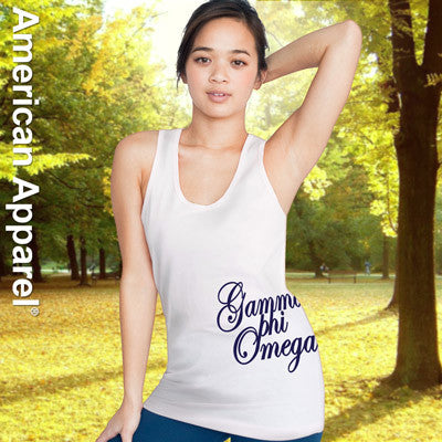 Gamma Phi Omega Sorority Printed Tank Top - American Apparel 2408W - CAD