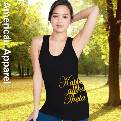 Kappa Alpha Theta Sorority Printed Tank Top - American Apparel 2408W - CAD