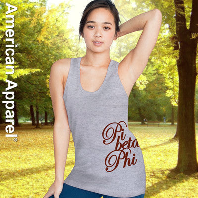 Pi Beta Phi Sorority Printed Tank Top - American Apparel 2408W - CAD