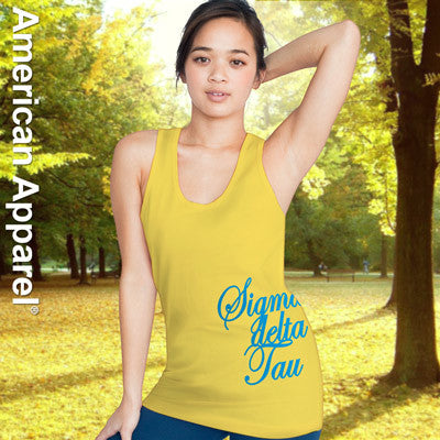 Sigma Delta Tau Sorority Printed Tank Top - American Apparel 2408W - CAD