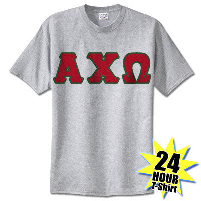 Alpha Chi Omega 24-Hour Tee - Gildan 5000 - TWILL