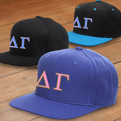 Delta Gamma Snapback with Embroidery - Sorority Clothing