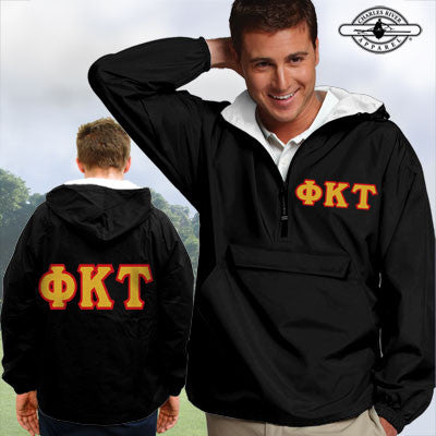 Phi Kappa Tau Pullover Jacket - Charles River 9905 - TWILL