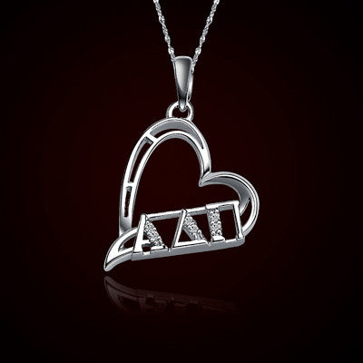 Alpha Delta Pi Sorority Heart Charm - GSTC-HeartCharm