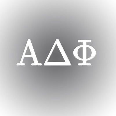 Alpha Phi Outlined Letters Sticker