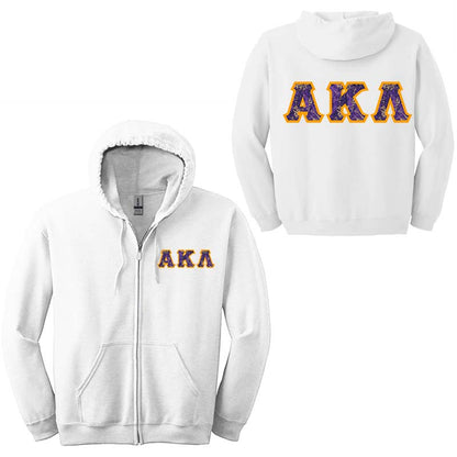 Alpha Kappa Lambda Fraternity Full-Zip Hoodie - G186 - TWILL