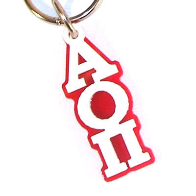 Alpha Omicron Pi Letter Keychain - Craftique cqMGLA