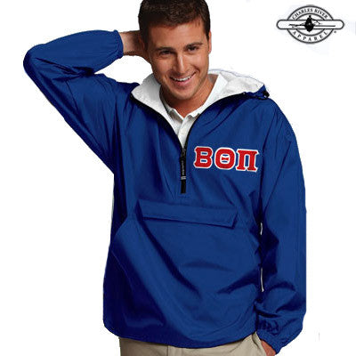 Beta Theta Pi Pullover Jacket - Charles River 9905 - TWILL