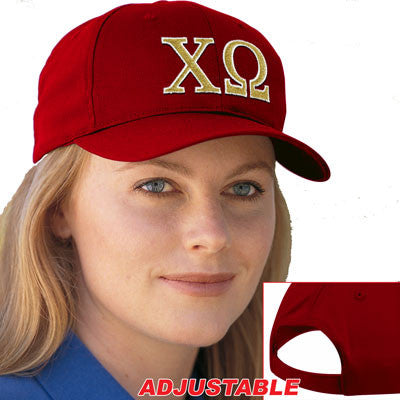 Chi Omega Cap with 2 Color Embroidery Sorority Clothing