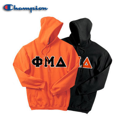 Phi Mu Delta Champion Powerblend® Hoodie, 2-Pack Bundle Deal - Champion S700 - TWILL