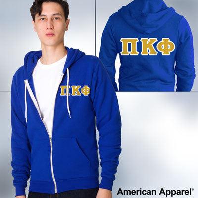 Pi Kappa Phi Fraternity Full-Zip Hoodie - G186 - TWILL