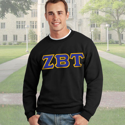 Zeta Beta Tau 9.3oz Crewneck Sweatshirt - G120 - TWILL