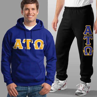 Alpha Tau Omega Hoody Sweatpant Package Fraternity Clothing