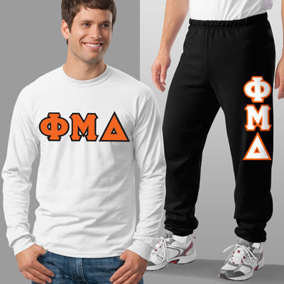 Phi Mu Delta Long-Sleeve and Sweatpants, Package Deal - TWILL