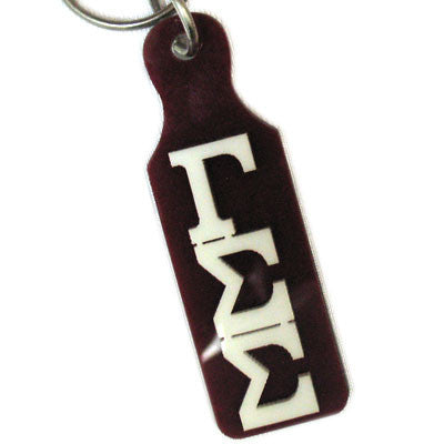 Gamma Sigma Sigma Mirror Paddle Keychain - Craftique cqMPK