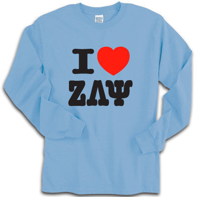 I Love My Sorority Printed Longsleeve - Gildan 2400 - CAD