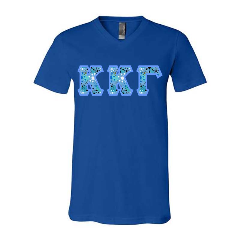 Ga wandelen Schipbreuk Gemoedsrust Sorority V-Neck Shirt - Kappa Kappa Gamma - Custom Greek Letters –  Something Greek