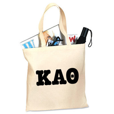 Kappa Alpha Theta Budget Tote, Printed Letters - 825 - CAD