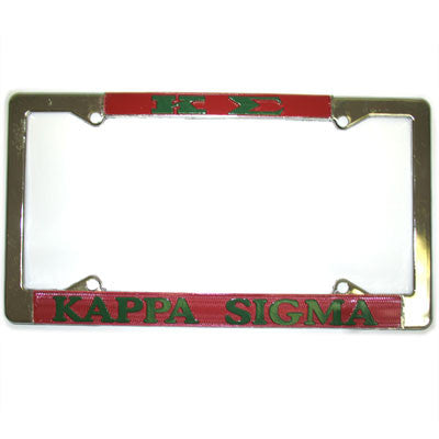 Kappa Sigma License Plate Frame - Rah Rah Co. rrc – Something Greek