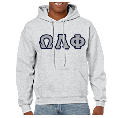 Omega Lambda Phi Hooded Fraternity Sweatshirt Greek Clothing