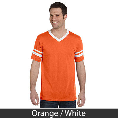 Theta Chi V-Neck Jersey with Striped Sleeves - 360 - TWILL