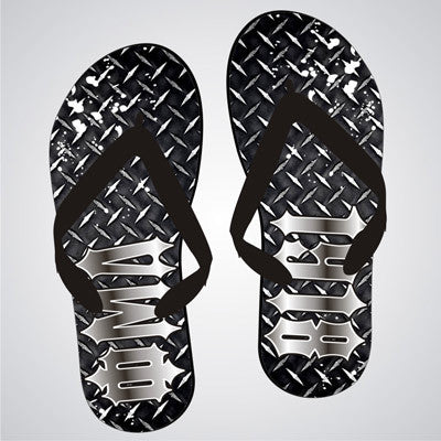 Phi Mu Delta Diamond Plate Flip-Flops - SBL100 - SUB